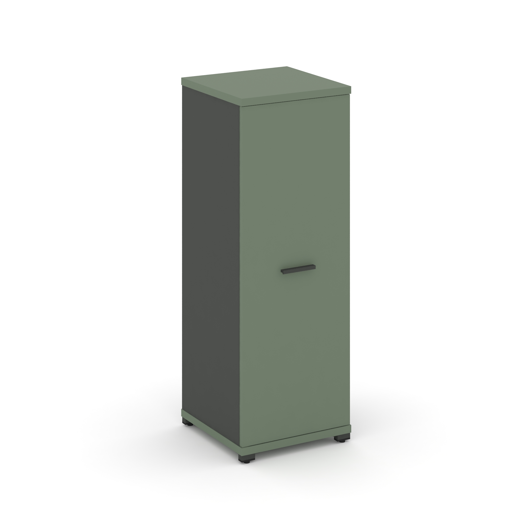 Концепт Шкаф 1 узкая секция, 3 ниши CN.STU-316 A Кобо/Антрацит/Металл Антрацит 420*420*1186