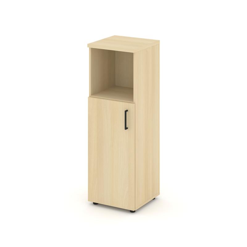 Style Project Шкаф средний узкий SN.STU-201(L) Акация Лорка/Черный Ручки 400*400*1203