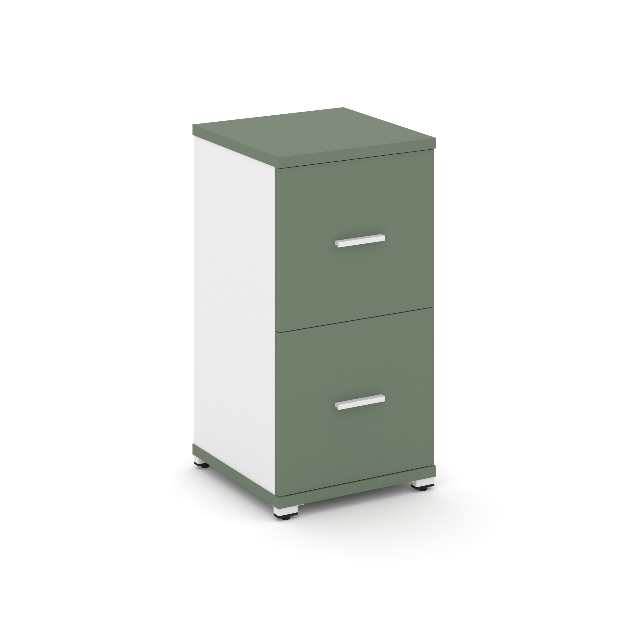 Концепт Шкаф 1 узкая секция, 2 ниши CN.STU-212 W Кобо/Белый Бриллиант/Металл Белый 420*420*818