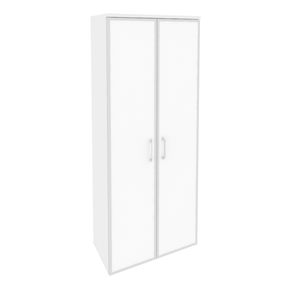 Оникс Шкаф высокий широкий O.ST-1.10 R white Белый Бриллиант/Стекло White 800*420*1977