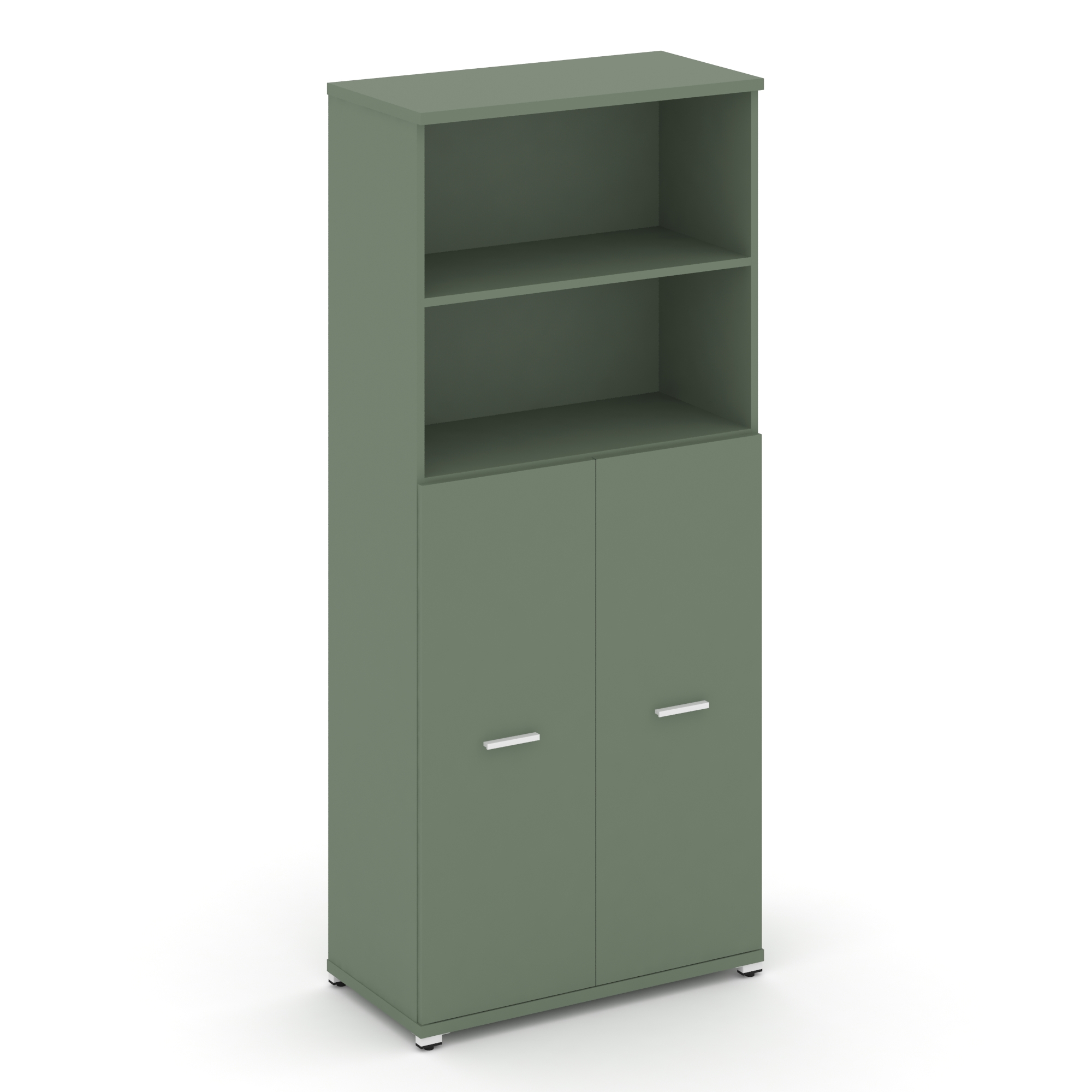 Концепт Шкаф 1 широкая секция, 5 ниш CN.STS-514 W Кобо/Металл Белый 836*420*1922