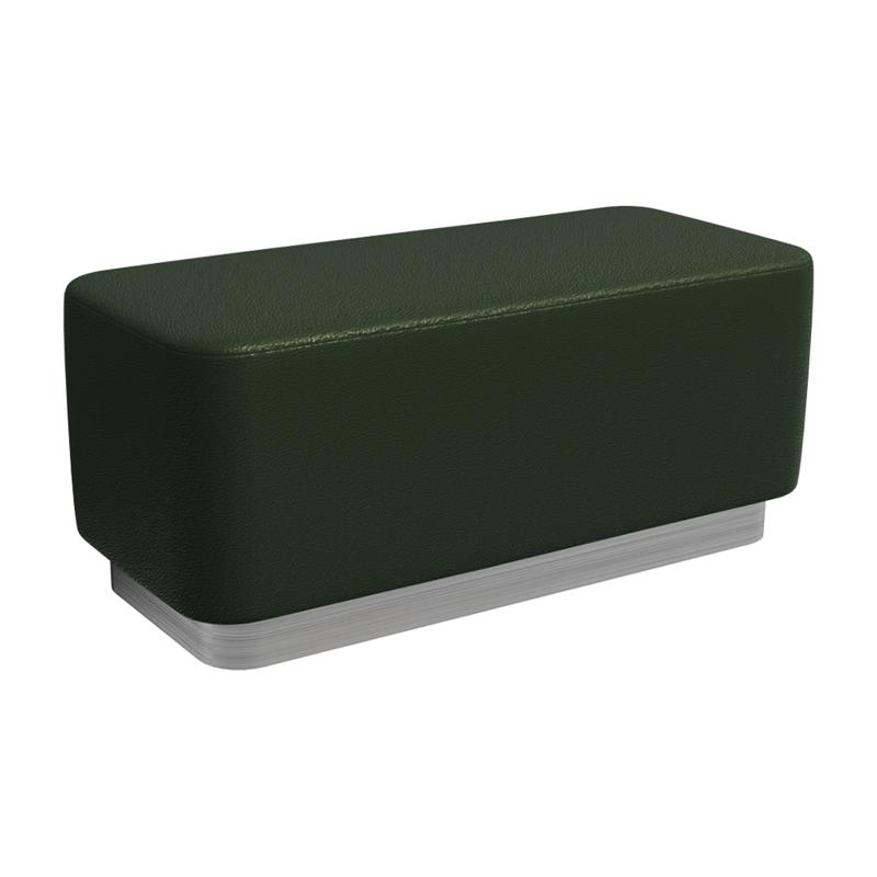 Вермонт Пуфик PV-4 Latte Lux 412/Серебро 1000*450*425