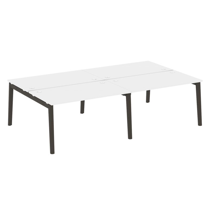 Оникс Вуд Рабочая станция OW.D.RS-4.3.8 Белый Бриллиант/Дуб Темный/Металл Антрацит 2760*1635*750