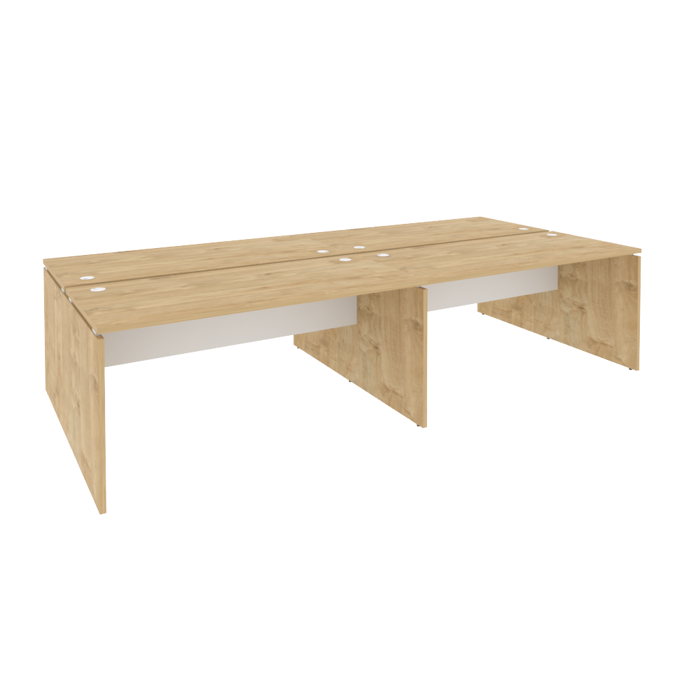 Оникс Рабочая станция O.D.RS-4.4.7 Тиквуд Светлый/Белый Бриллиант 3160*1475*750