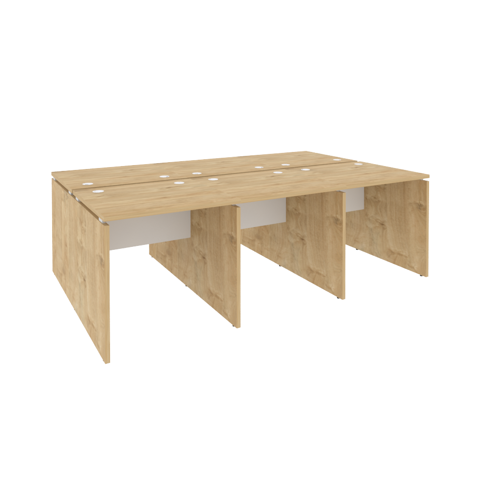 Оникс Рабочая станция O.D.RS-6.0.7 Тиквуд Светлый/Белый Бриллиант 2340*1475*750