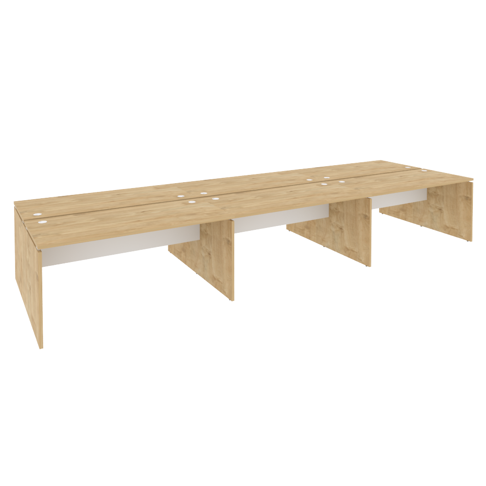 Оникс Рабочая станция O.D.RS-6.4.7 Тиквуд Светлый/Белый Бриллиант 4740*1475*750