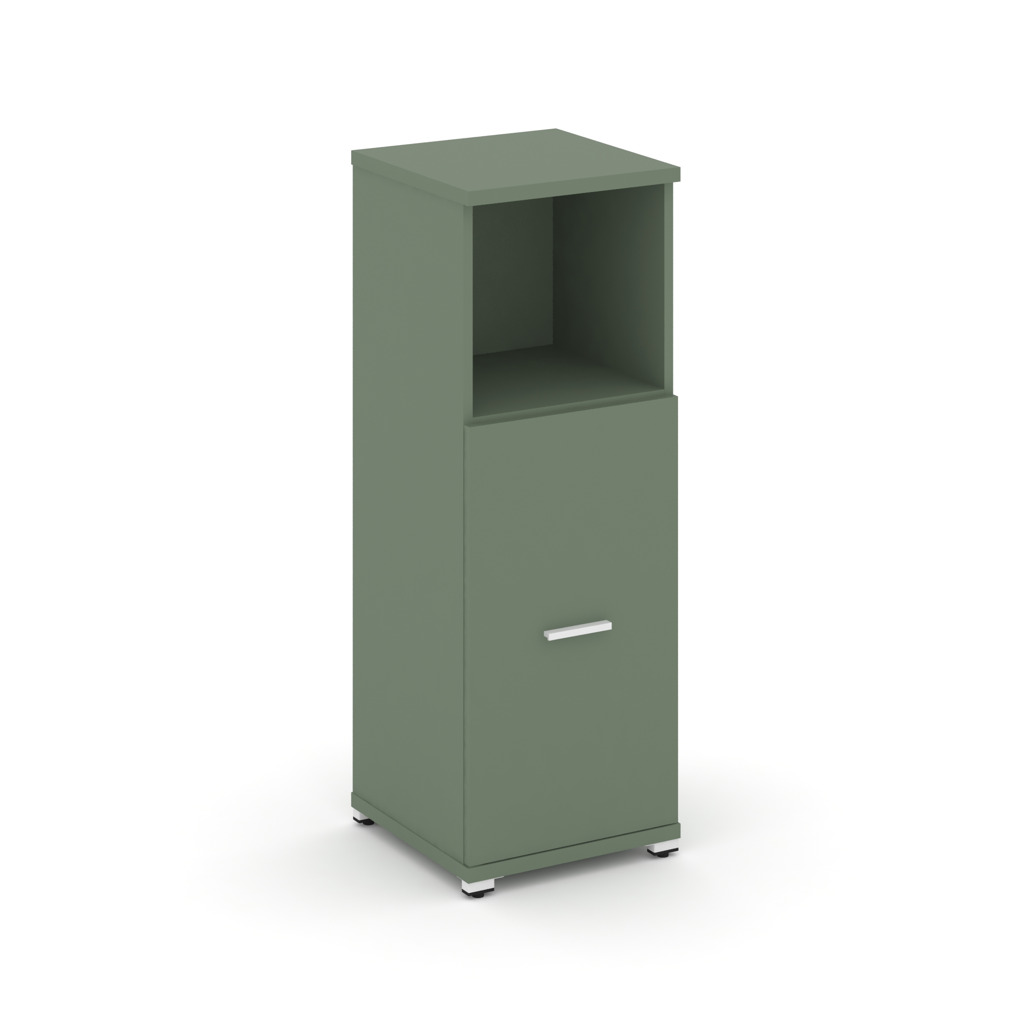 Концепт Шкаф 1 узкая секция, 3 ниши CN.STU-313 W Кобо/Металл Белый 420*420*1186