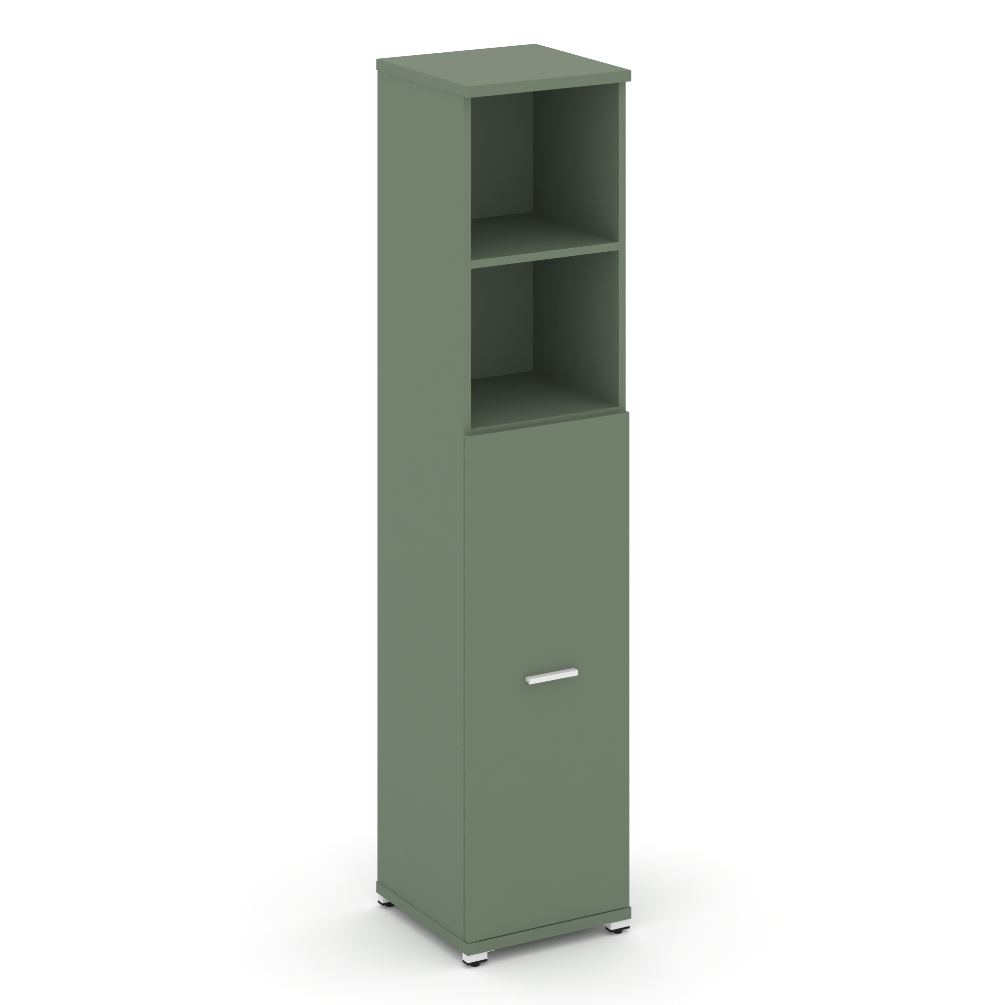 Концепт Шкаф 1 узкая секция, 5 ниш CN.STU-514 W Кобо/Металл Белый 420*420*1922