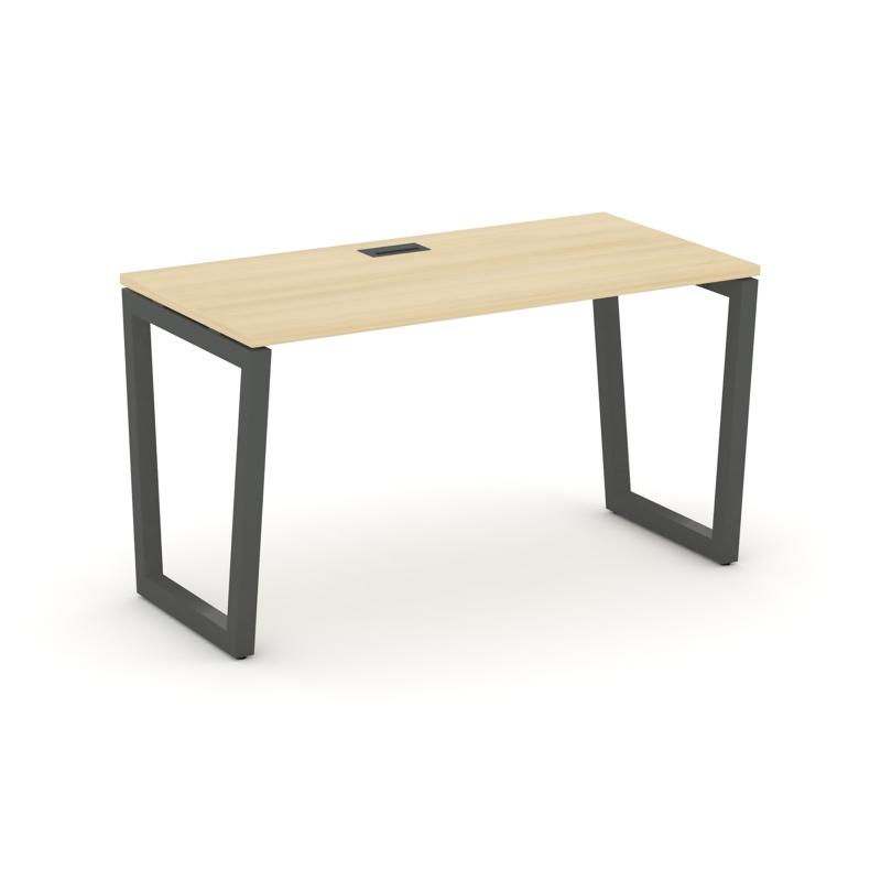 Style Project Стол письменный SN-5T2.SP-003 Акация Лорка/Металл Антрацит/Заглушка Пластик Черный 138