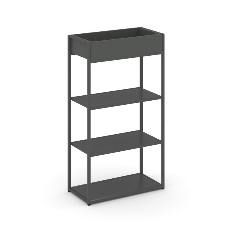 Rift Стеллаж металлический высокий приставной RF.STM-001 Антрацит NEW/Металл Антрацит 596*350*1250