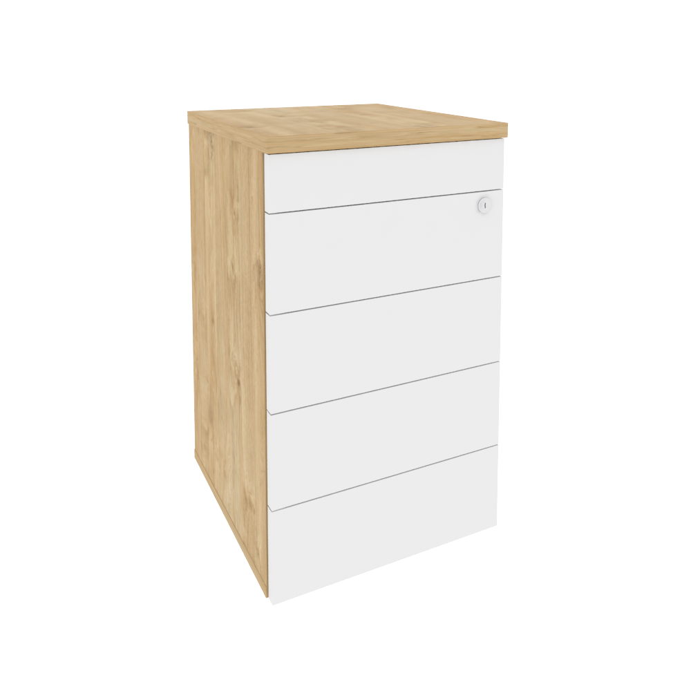 Оникс Тумба приставная (TIP-ON) O.TP-4 TIP Тиквуд Светлый/Белый Бриллиант 432*460*750