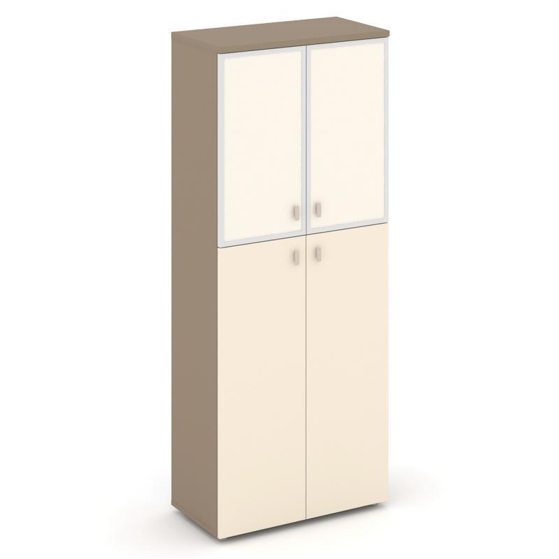 Эстетика Шкаф высокий широкий ES.ST-1.7R I Латте/Сатин/Лакобель ivory 800*420*1977