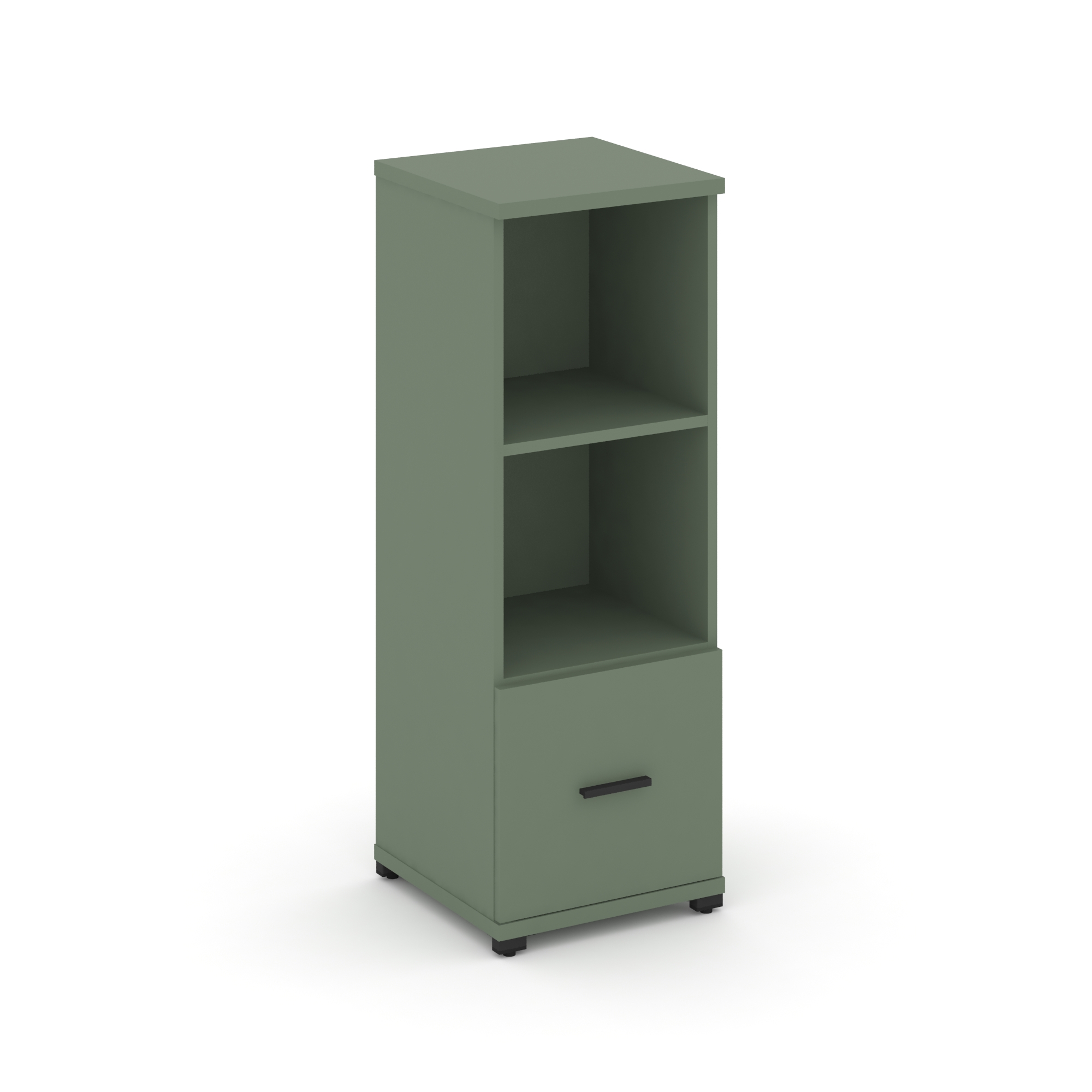 Концепт Шкаф 1 узкая секция, 3 ниши CN.STU-311 B Кобо/Металл Черный 420*420*1186