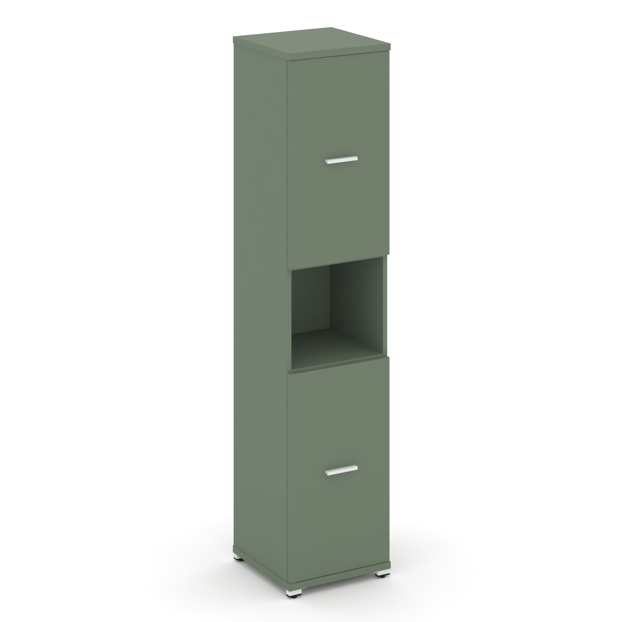 Концепт Шкаф 1 узкая секция, 5 ниш CN.STU-513 W Кобо/Металл Белый 420*420*1922