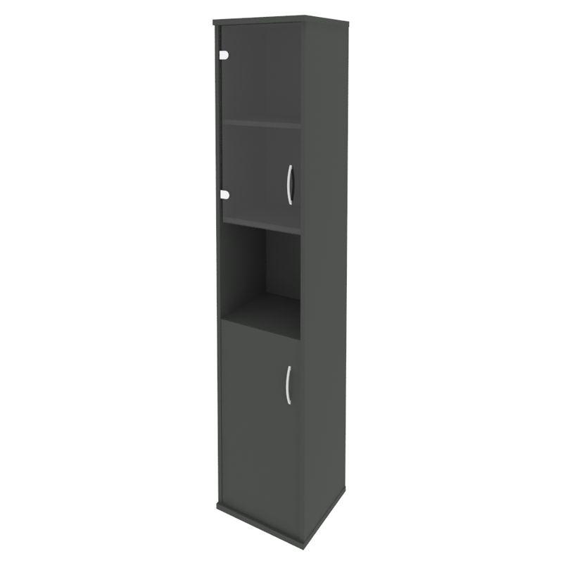 Рива Шкаф высокий узкий левый А.СУ-1.4 (L) Антрацит 404*365*1980