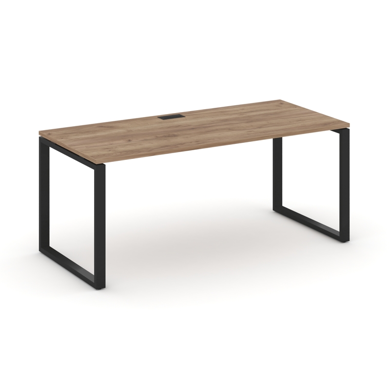 Стайл Проджект Директ Стол письменный SN-6O.SR-013.M Дуб Табак/Металл Черный/Заглушка Металл Черный