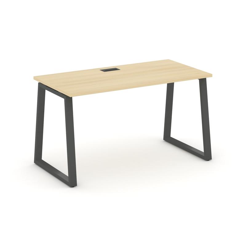 Style Project Стол письменный SN-6T1.SP-014 Акация Лорка/Металл Антрацит/Заглушка Пластик Черный 158