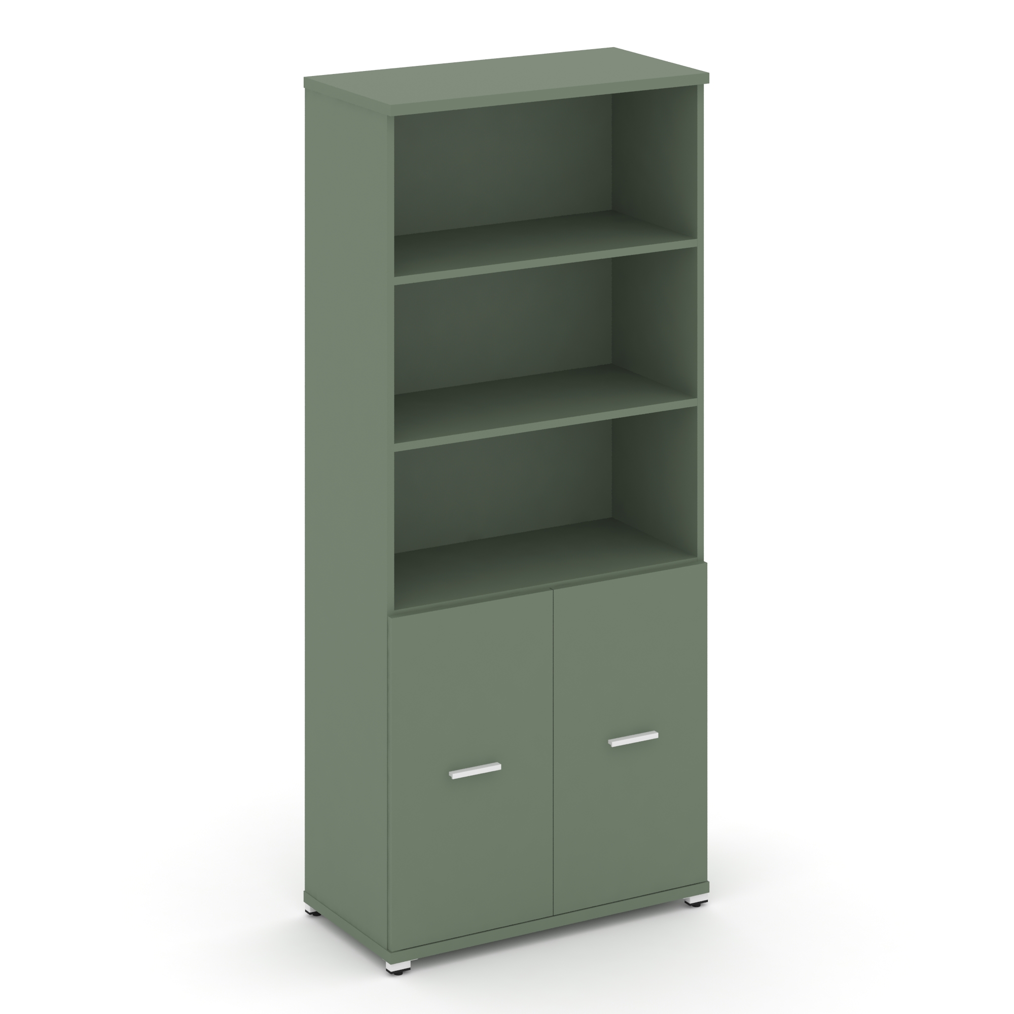 Концепт Шкаф 1 широкая секция, 5 ниш CN.STS-511 W Кобо/Металл Белый 836*420*1922