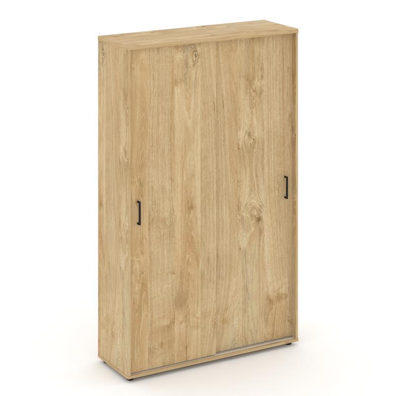 Style Project Шкаф-купе для одежды SN.SHK-003 Тиквуд Светлый/Черный Ручки 1200*400*1982