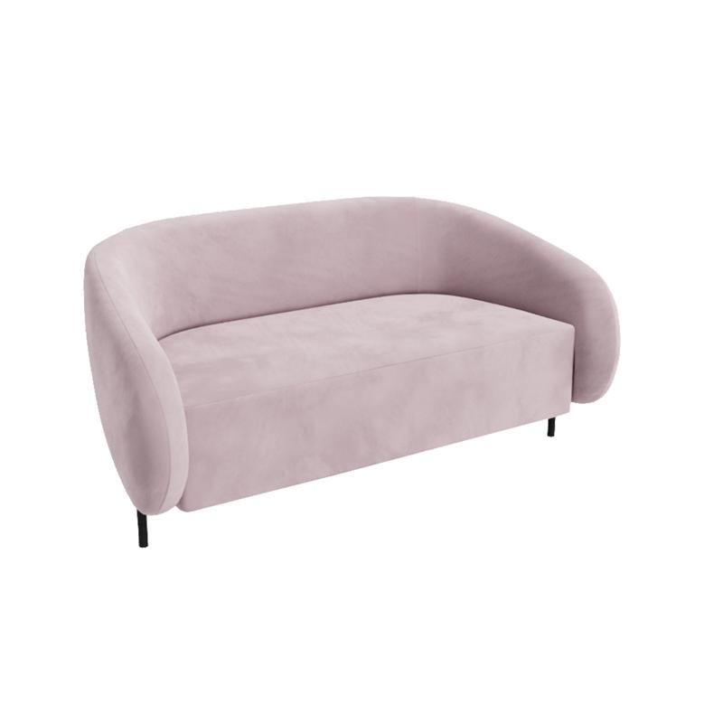 Белт Диван двухместный BLT-2 Velvet Lux 97/Металл Черный 1560*850*730