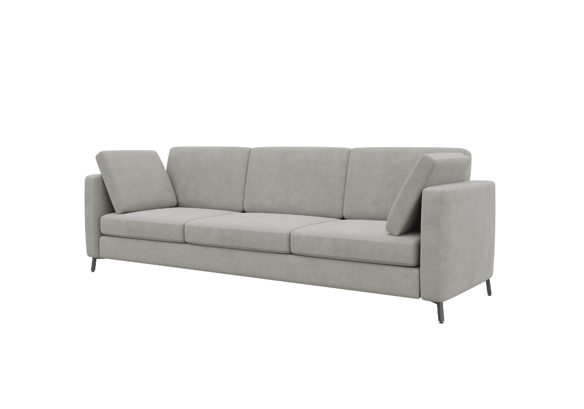 Браско Диван трехместный BRS-3 Timeless 04/Металл Черный 2450*800*840