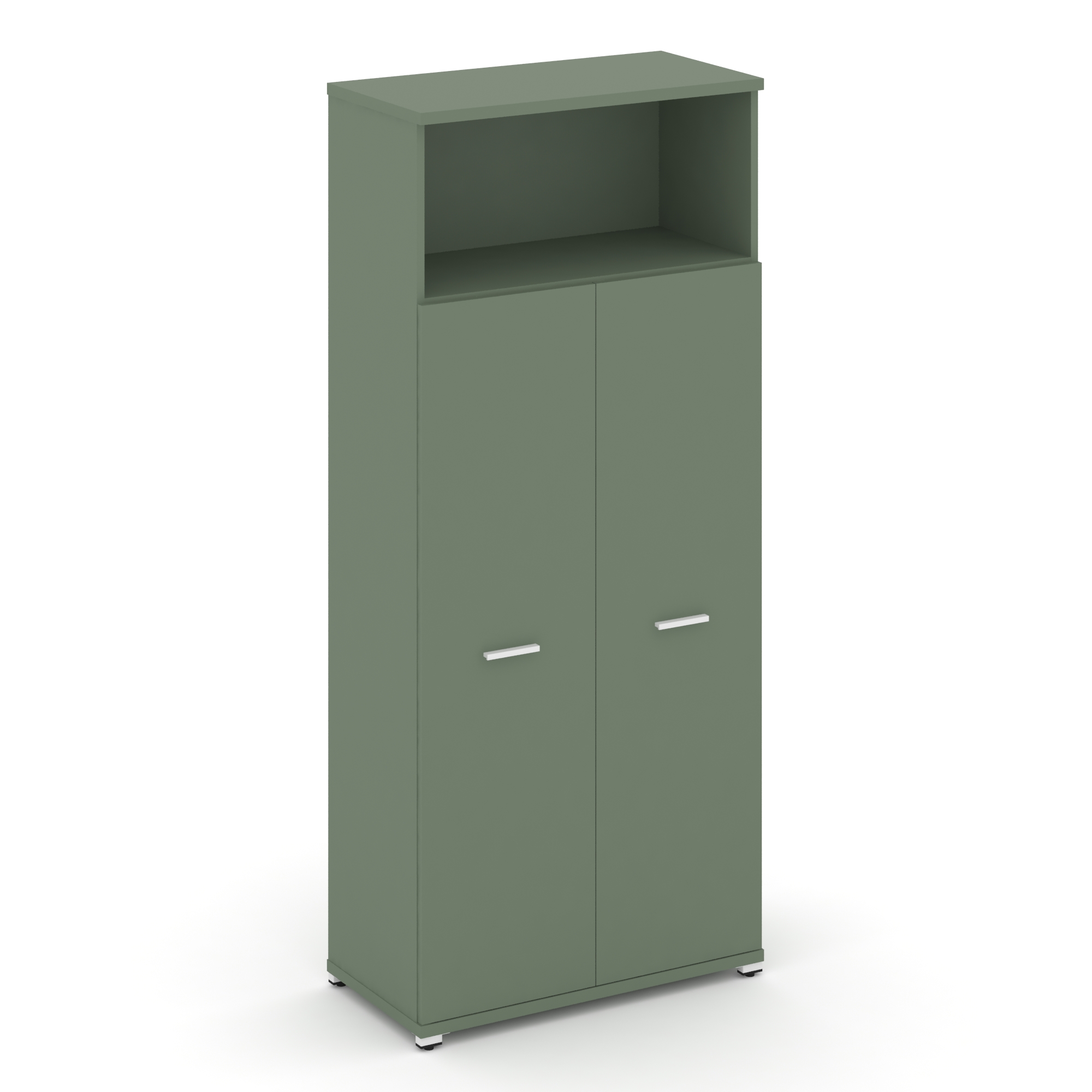 Концепт Шкаф 1 широкая секция, 5 ниш CN.STS-516 W Кобо/Металл Белый 836*420*1922