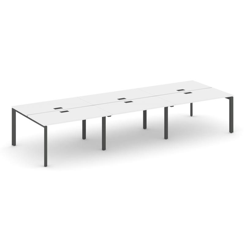 Стайл Проджект Рабочая станция двухсторонняя SN-59P.DRS-061 Белый/Металл Антрацит/Черный Заглушка 29