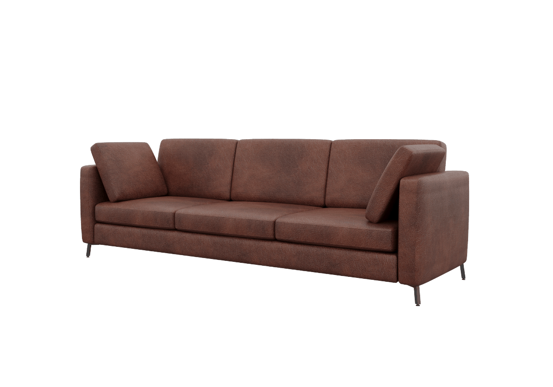 Браско Диван трехместный BRS-3 Magic 21/Металл Черный 2450*800*840