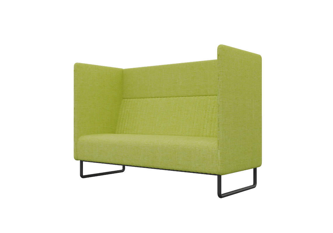 Бронкс Диван двухместный BROS-2 Romeo 07/Металл Черный 1715*760*1180