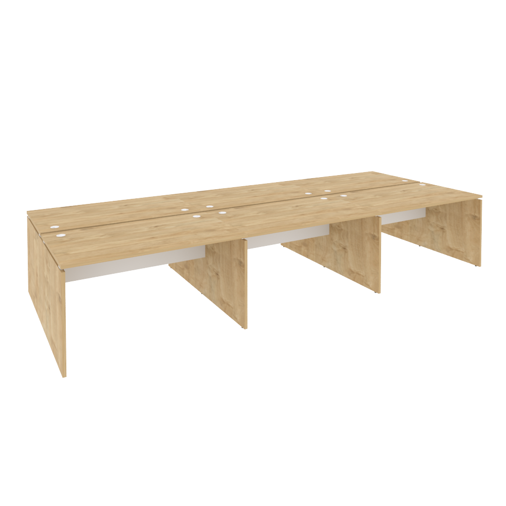 Оникс Рабочая станция O.D.RS-6.3.8 Тиквуд Светлый/Белый Бриллиант 4140*1635*750