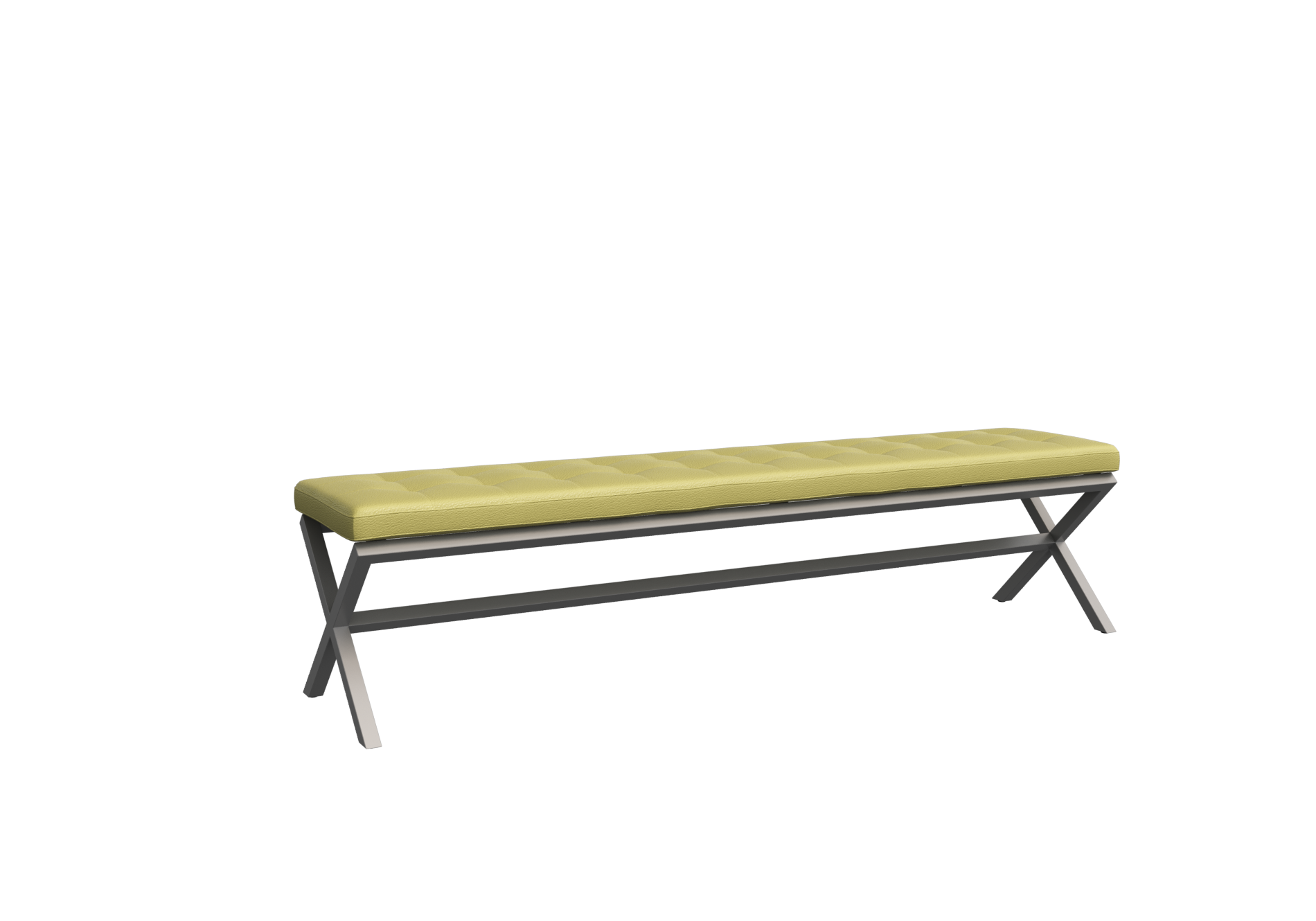 Некст Банкетка трехместная NLT.L-3 Korfu 14/Металл Серый 1950*380*480