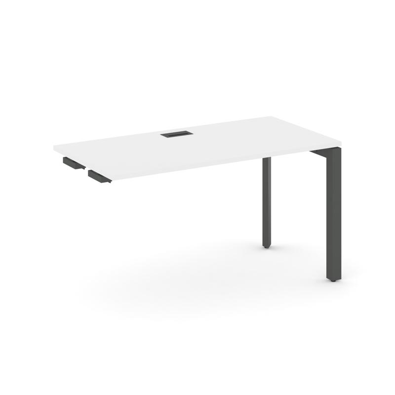 Style Project Стол-приставка к опор. элем. SN-59P.OPRS-011 Белый/Металл Антрацит/Черный Заглушка 980