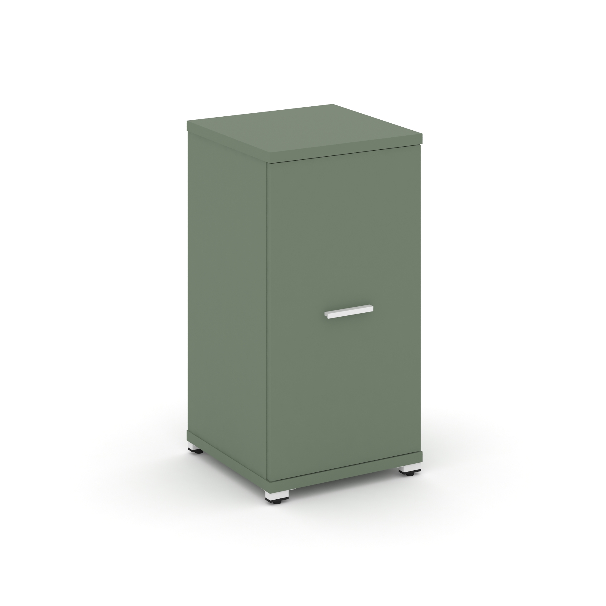 Концепт Шкаф 1 узкая секция, 2 ниши CN.STU-213 W Кобо/Металл Белый 420*420*818