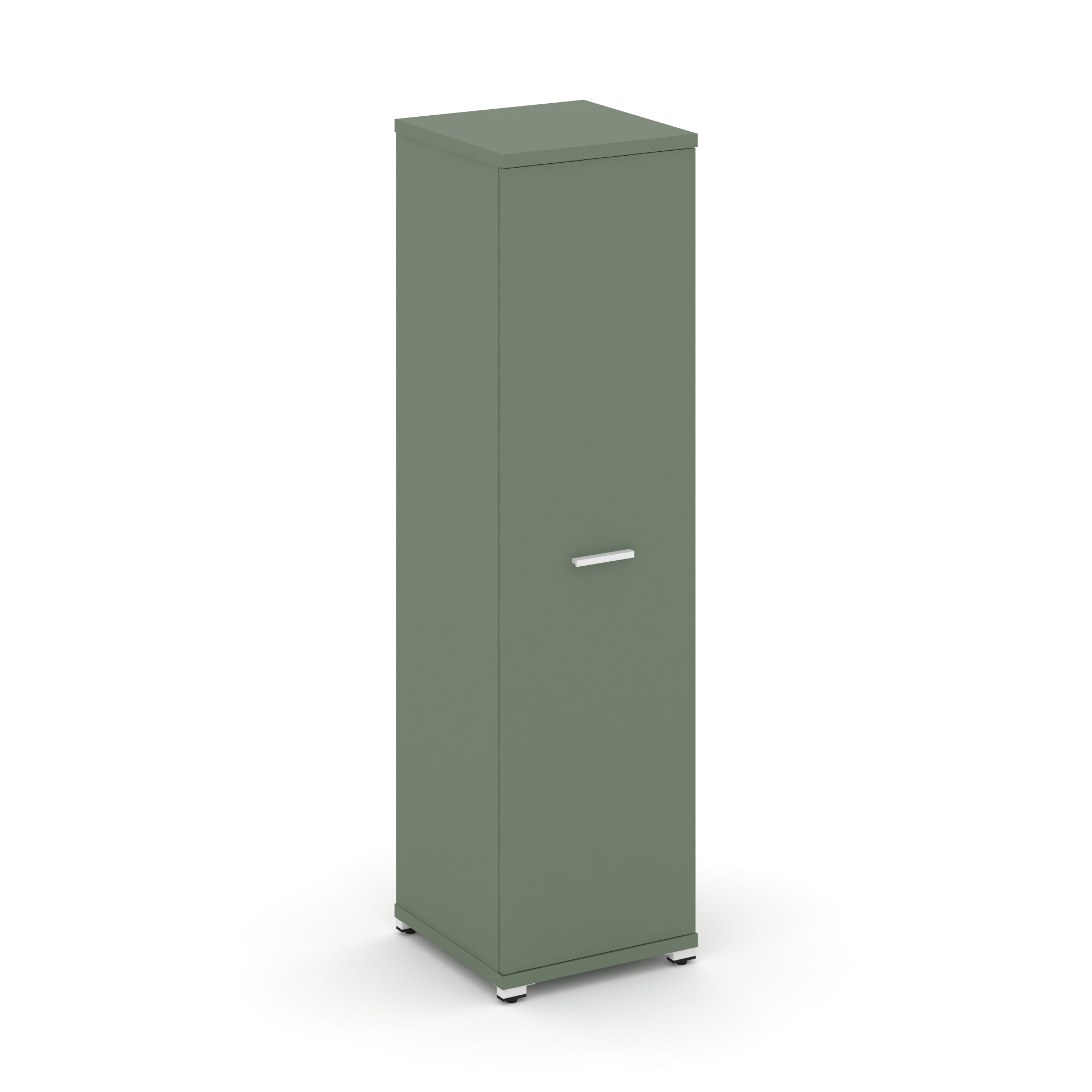 Концепт Шкаф 1 узкая секция, 4 ниши CN.STU-416 W Кобо/Металл Белый 420*420*1554