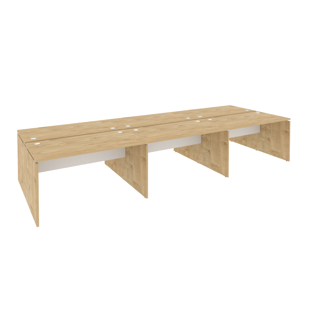 Оникс Рабочая станция O.D.RS-6.3.7 Тиквуд Светлый/Белый Бриллиант 4140*1475*750