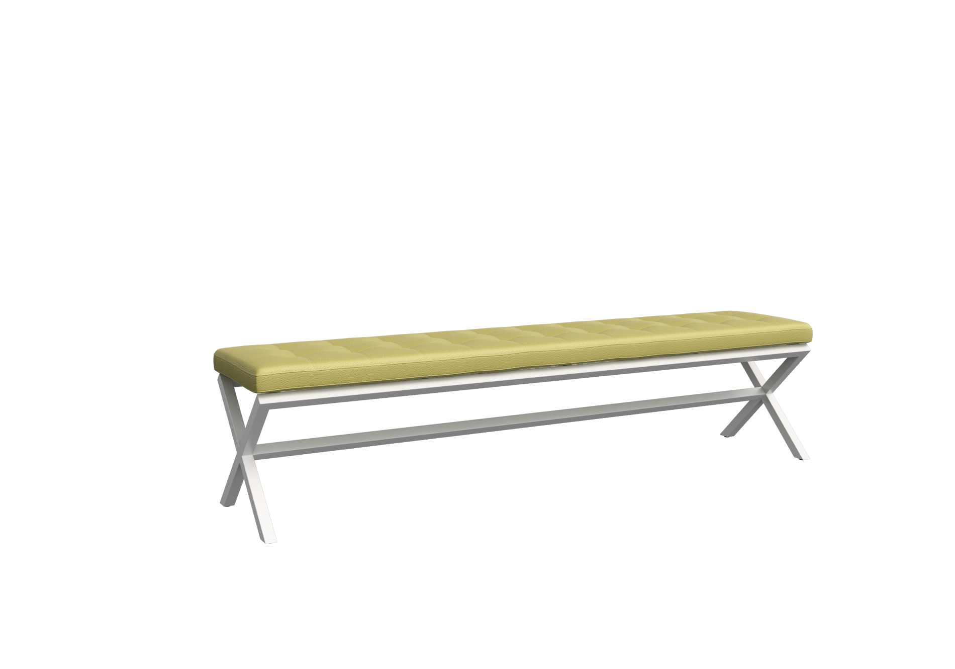 Некст Банкетка трехместная NLT.L-3 Korfu 14/Металл Белый 1950*380*480