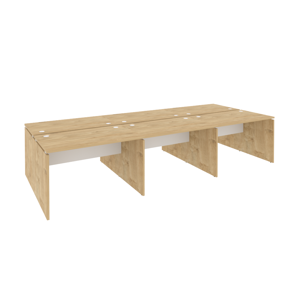Оникс Рабочая станция O.D.RS-6.2.7 Тиквуд Светлый/Белый Бриллиант 3540*1475*750