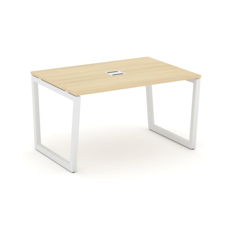 Style Project Стол переговорный SN-5T2.SPRG-002 Акация Лорка/Металл Белый/Заглушка Металл Белый 1180
