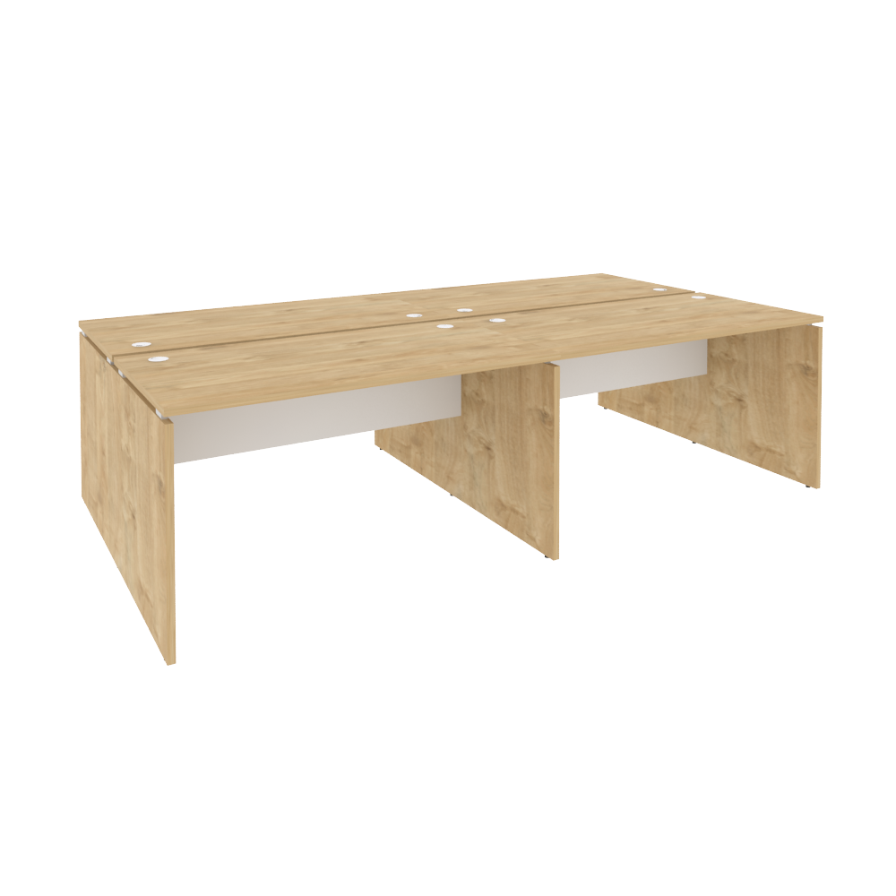 Оникс Рабочая станция O.D.RS-4.3.7 Тиквуд Светлый/Белый Бриллиант 2760*1475*750