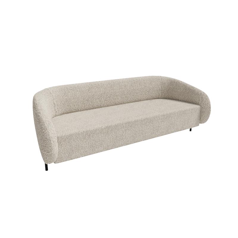 Белт Диван трёхместный BLT-3 Merino 002/Металл Черный 2210*850*730