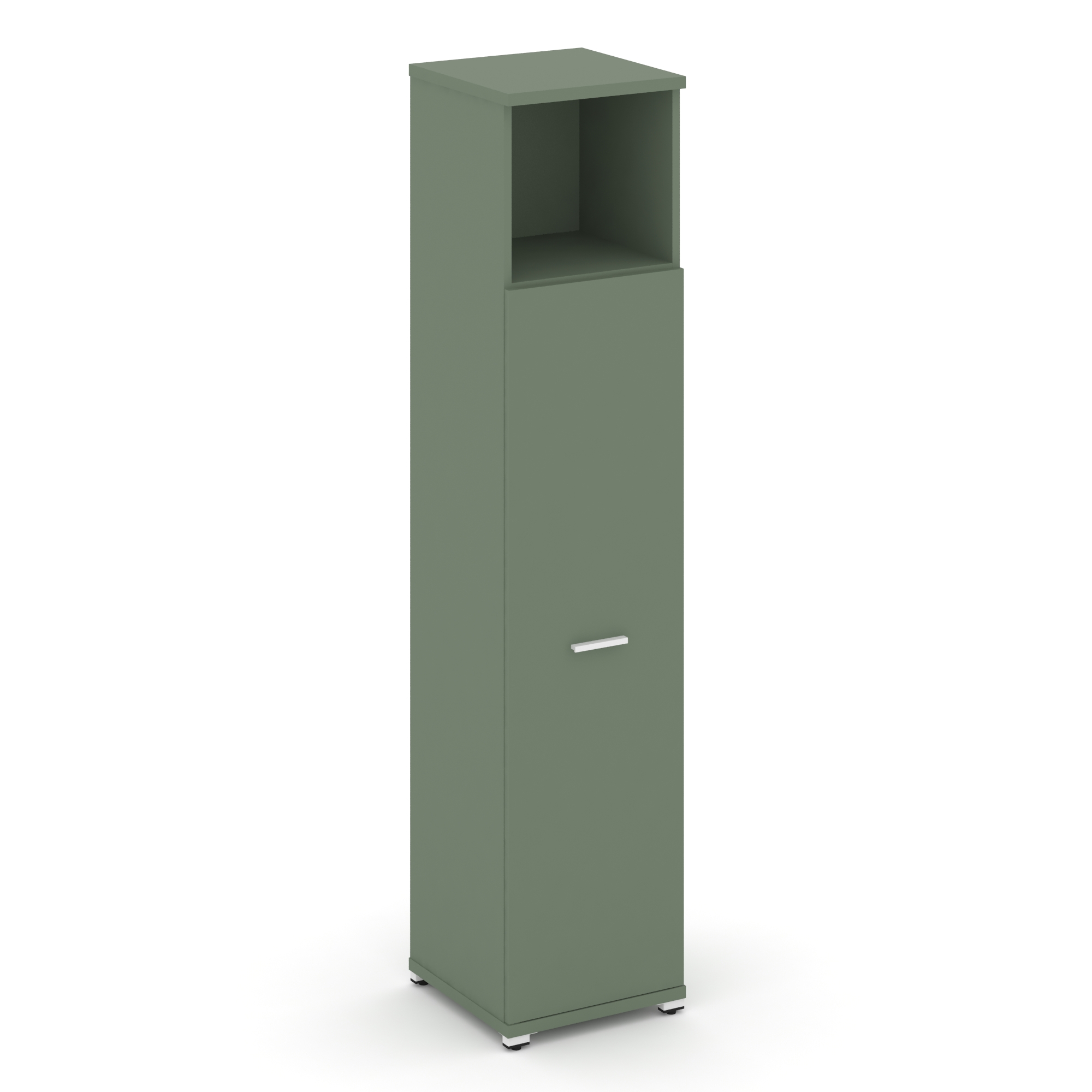 Концепт Шкаф 1 узкая секция, 5 ниш CN.STU-516 W Кобо/Металл Белый 420*420*1922