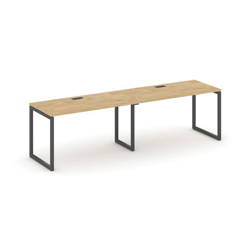 Style Project Рабочая станция 1 сторон. SN-4O.ORS-023 Тиквуд Светлый/Металл Антрацит 2760*800*750