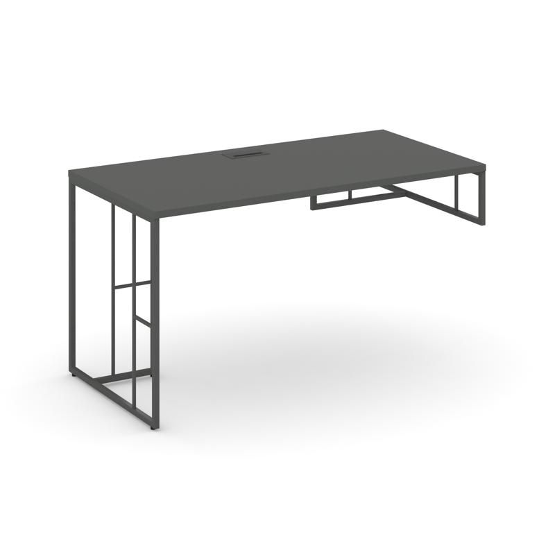 Rift Стол письменный для опорной тумбы правый RF.SPOT-003 (R) Антрацит NEW/Металл Антрацит 1380*600*