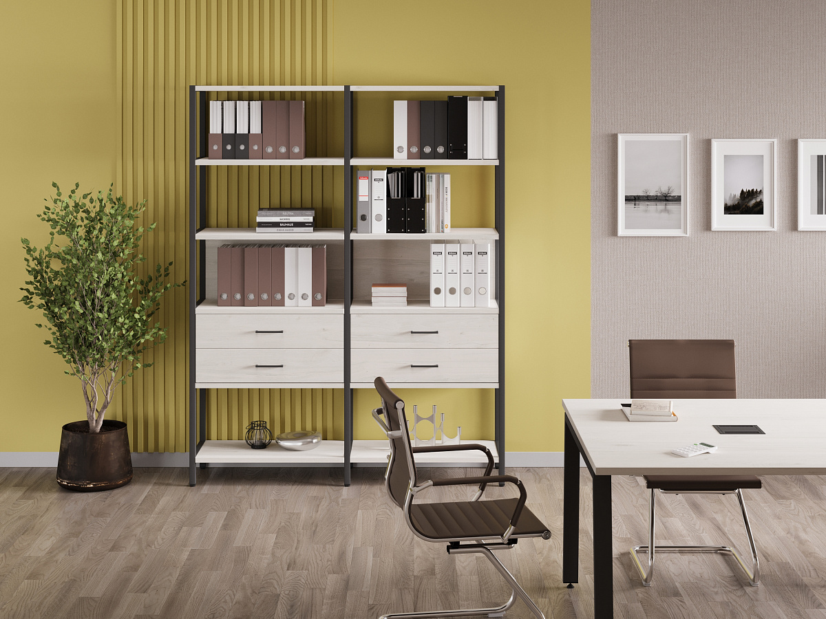 Офисная мебель Loft в декоре Дуб Наварра — интерьер 5